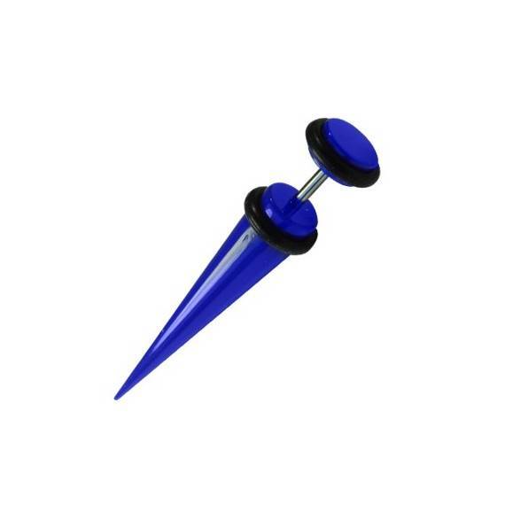 Una dilatación falsa tipo cuerno de plástico, color azul oscuro. GX81-5