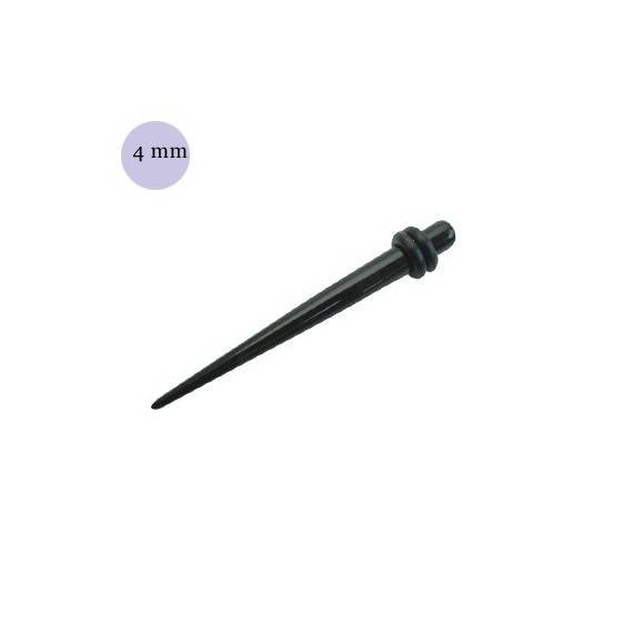 élargisseur d'oreille acrylique corne, 4mm. GX83-6