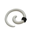 élargisseur d'oreille acrylique spirale, 2,5mm. GX12-2