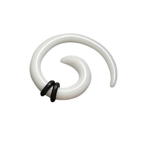 élargisseur d'oreille acrylique spirale, 3mm. GX12-3