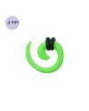 élargisseur d'oreille acrylique spirale, 3mm. GX12-12