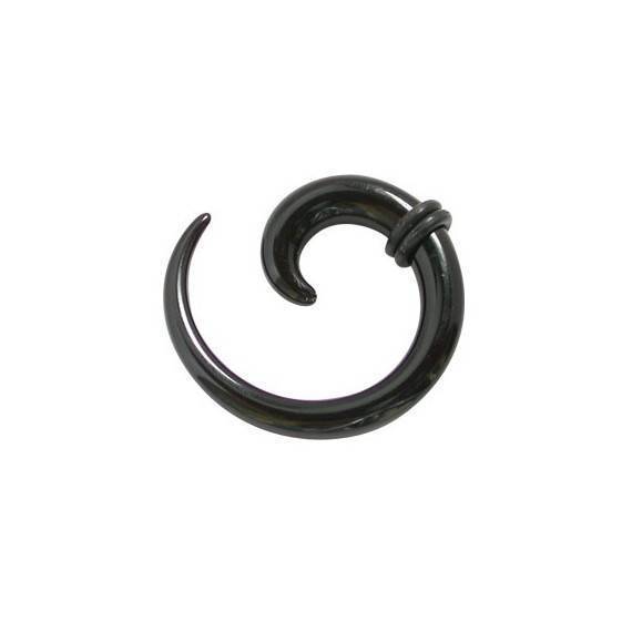 élargisseur d'oreille acrylique spirale, 4mm. GX12-6