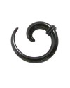 Dilatador oreja tipo espiral, 4mm, acrílico negro