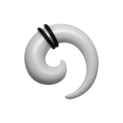 élargisseur d'oreille acrylique spirale, 8mm. GX57-1