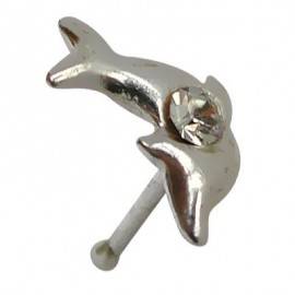 Piercing nariz palo con bola de plata, GNSB43