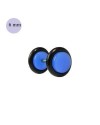 Faux écarteur d'oreille acrylique bleu clair, 6mm diamètre. Vendu à l'unité