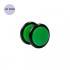 Dilatacion falsa verde de plastico, diámetro 10mm. Precio por una dilatacion falsa
