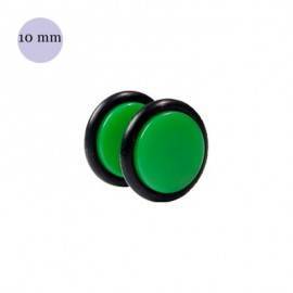 Dilatacion falsa verde de plastico, diámetro 10mm. Precio por una dilatacion falsa