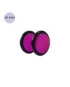Faux écarteur d'oreille acrylique violet, 10mm diamètre. Vendu à l'unité