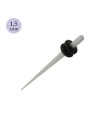 élargisseur d'oreille acrylique corne, 1,5mm. GX83-17
