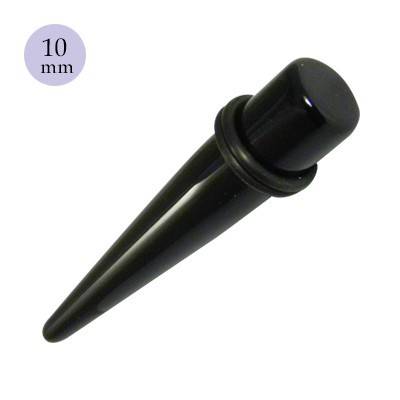 élargisseur d'oreille acrylique corne, 10mm. GX83-24