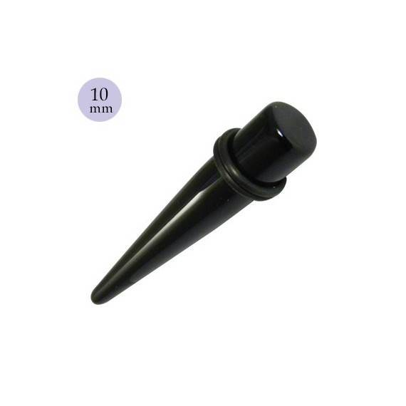 élargisseur d'oreille acrylique corne, 10mm. GX83-24