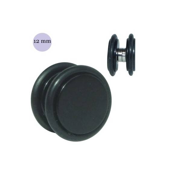 Faux écarteur magnétique, acrylique noir, 12mm, GM1-04