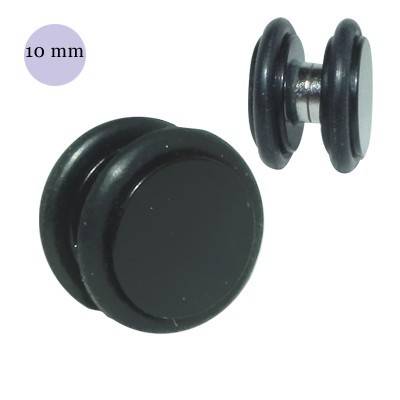 Faux écarteur magnétique, acrylique noir, 10mm, GM1-03
