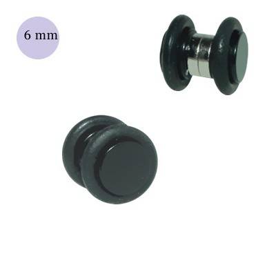 Faux écarteur magnétique, acrylique noir, 6mm, GM1-01