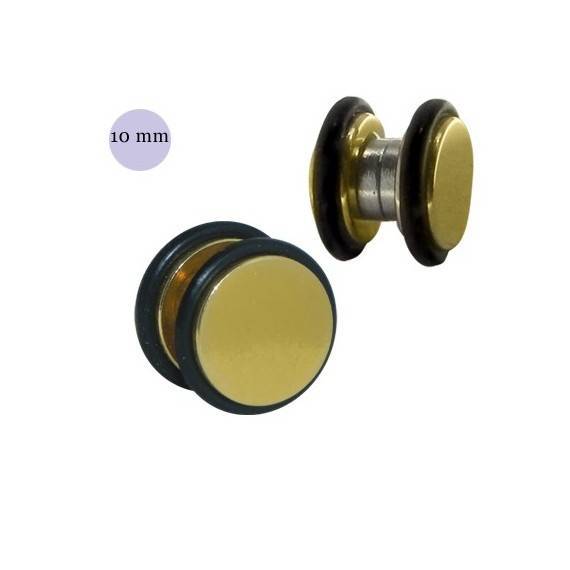 Faux écarteur magnétique, acier anodisé or, 10mm, GM3-13