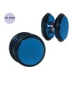 Faux écarteur magnétique, acier anodisé bleue, 10mm, GM3-10