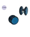 Faux écarteur magnétique, acier anodisé bleue, 8mm, GM3-09