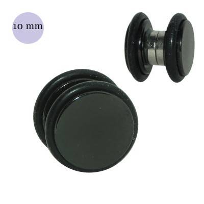 Faux écarteur magnétique, acier anodisé noir, 10mm, GM3-07