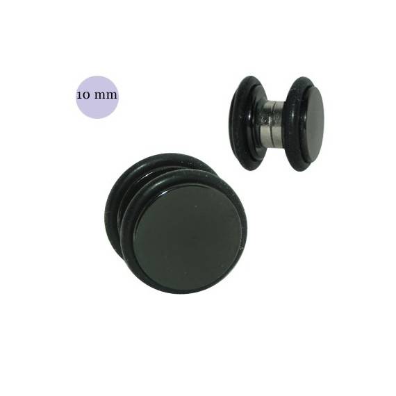 Faux écarteur magnétique, acier anodisé noir, 10mm, GM3-07