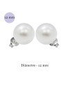 Imitations perles en argent 12mm, ORE3-4