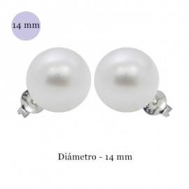 Imitations perles en argent 14mm, ORE3-5